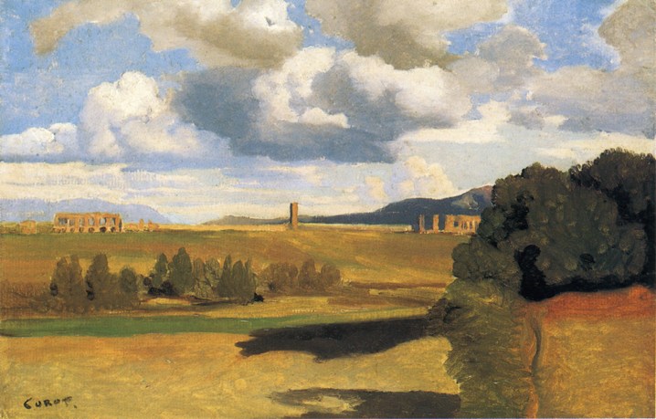 Jean-Baptiste-Camille Corot The Roman Campagna with the Claudian Aqueduct